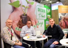 Marcel Zimmerman of VitroFlora visiting Ludo and Gaël Decock of Decock Plants.